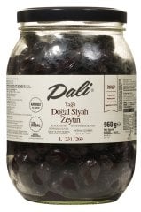 Yağlı Siyah Zeytin 950 gr. Cam  231/260 (L )