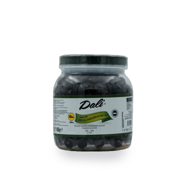 Yağlı Siyah Zeytin Pet 850 gr. 291/350(S/XS )