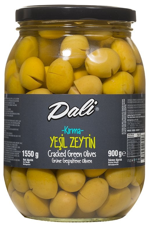 Kırma Yeşil Zeytin 900 gr. 141/160 ( 4 XL )
